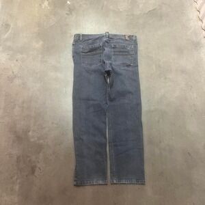 prAna men's grey wash theorem‎ jeans slim fit outdoors hiking 36